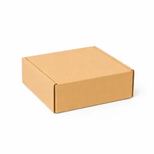Caja de envio 15x15x6 cm cerrada en carton autoarmable kraft para ecommerce